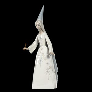 Lladro Porcelain Fairy Figurine ' Fairy Godmother With Magic Wand