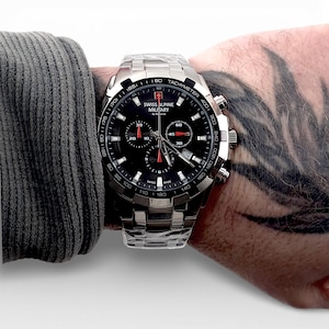 SWISS ALPINE MILITARY by Grovana Star Fighter Chronograph Watch image 11
