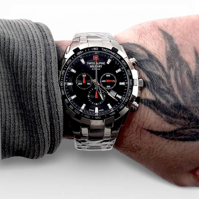 SWISS ALPINE MILITARY by Grovana Star Fighter Chronograph Watch image 11