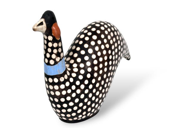 ケニア ホロホロ鳥の木彫り人形 アフリカ アフリカ 木彫り彫刻 人物