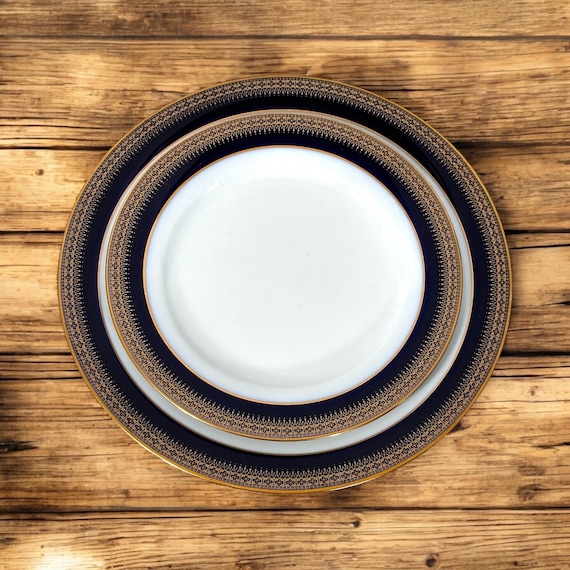 NORITAKE P563 Porcelain Dinner and Side Plates , Made in Japan - Etsy