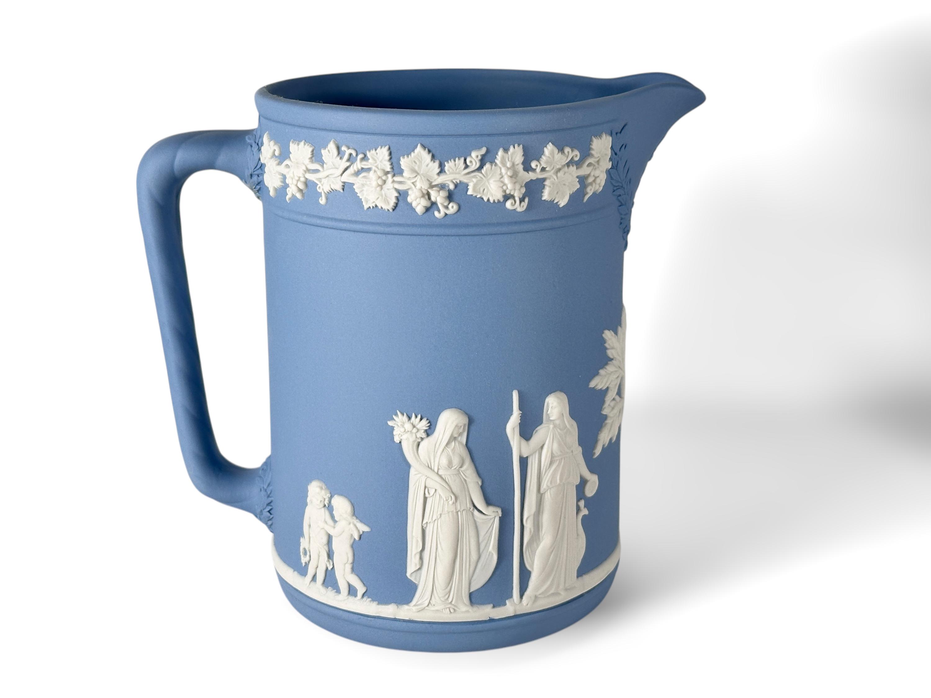 WEDGWOOD ジャスパーウェア ペールブルー ラージ ピッチャー ジャグ