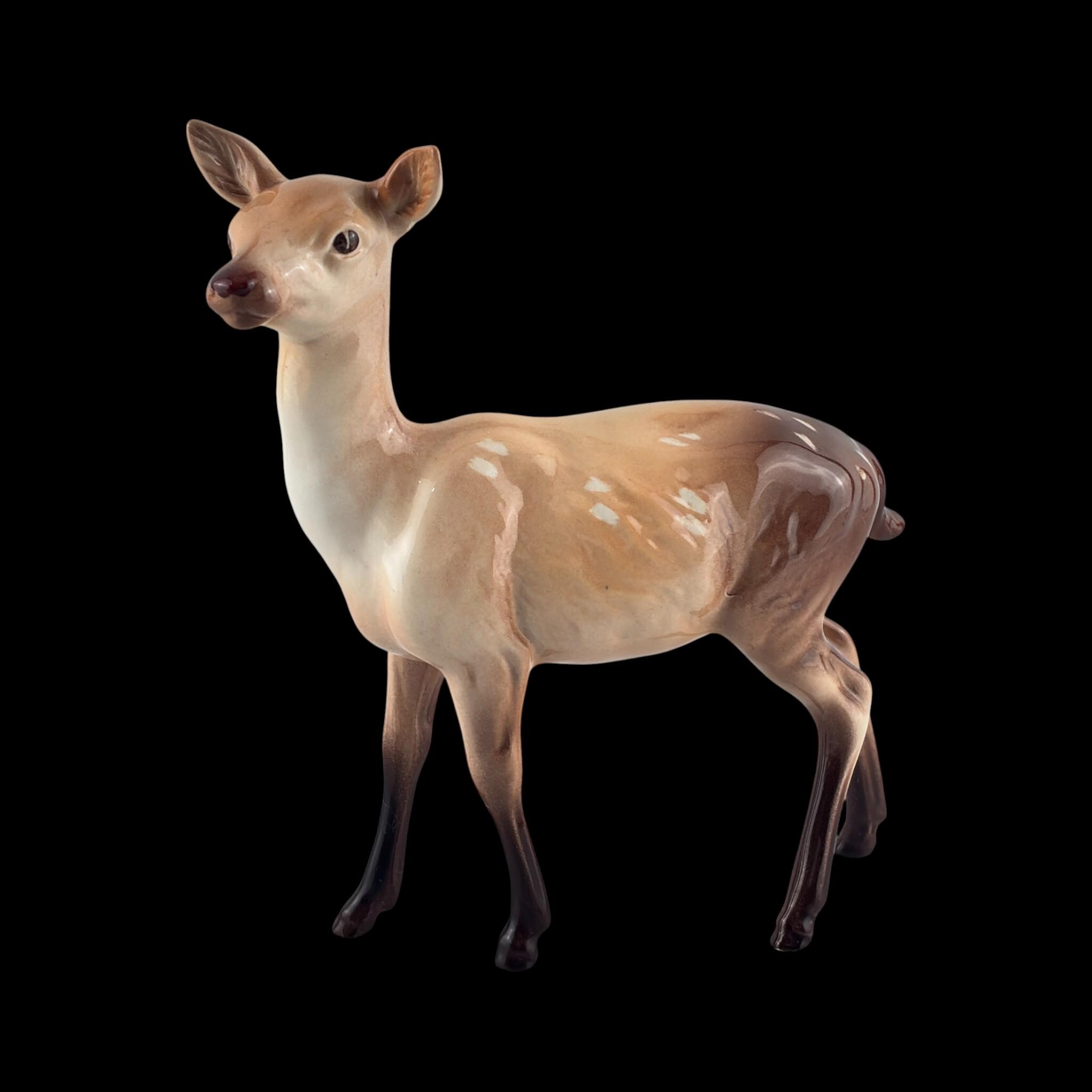 Vintage BESWICK Porcelain Figurine of Deer Doe . England - Etsy