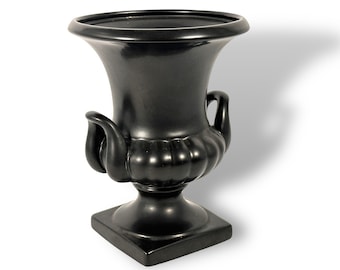 Vintage SYLVAC Pottery Black Ravenstone Urn Vase