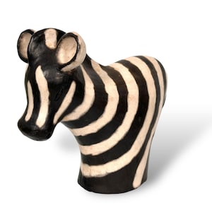 BCU Handgefertigte Zebra-Figur aus Ton, hergestellt in Afrika