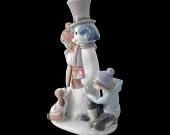 LLADRO Porcelain Figurine of A Snowman #5713 - Etsy