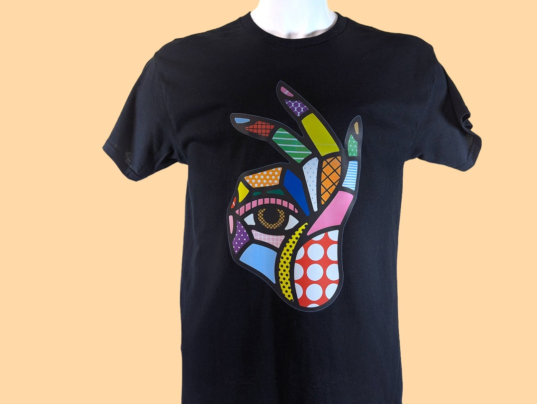 新しい黒のTシャツ 厚手またはソフトコットン DTF 転写プリント 