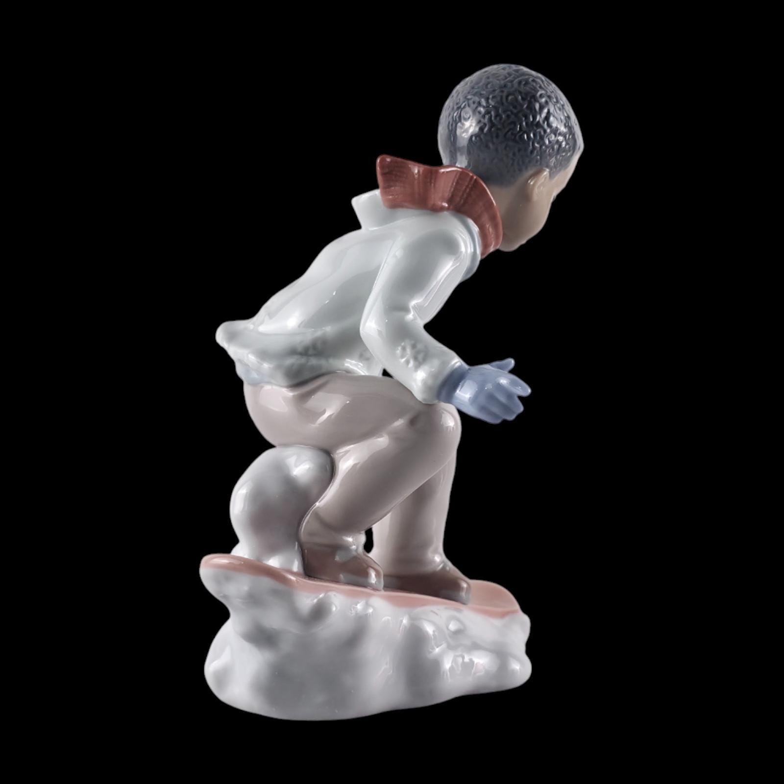 リヤドロ スノーボード少年の磁器製置物「これは楽しい」#8263 - Etsy 日本