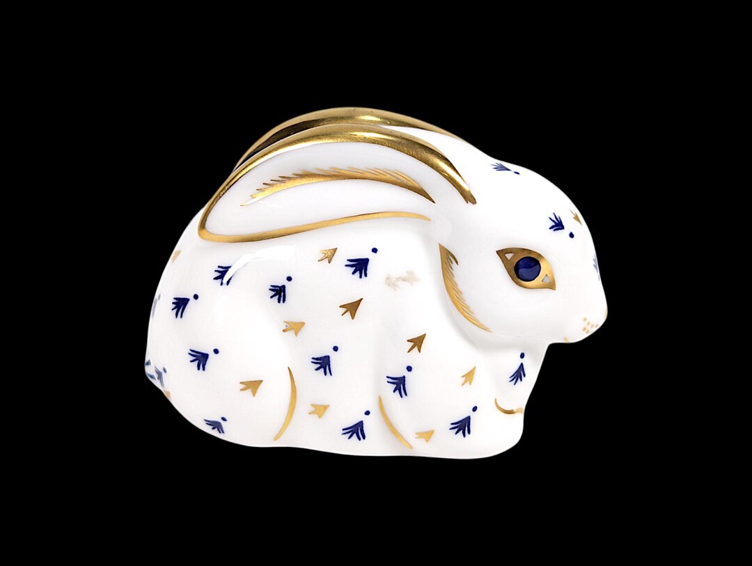Royal Crown Derby Baby Rabbit Paperweight Porcelain Figurine - Etsy