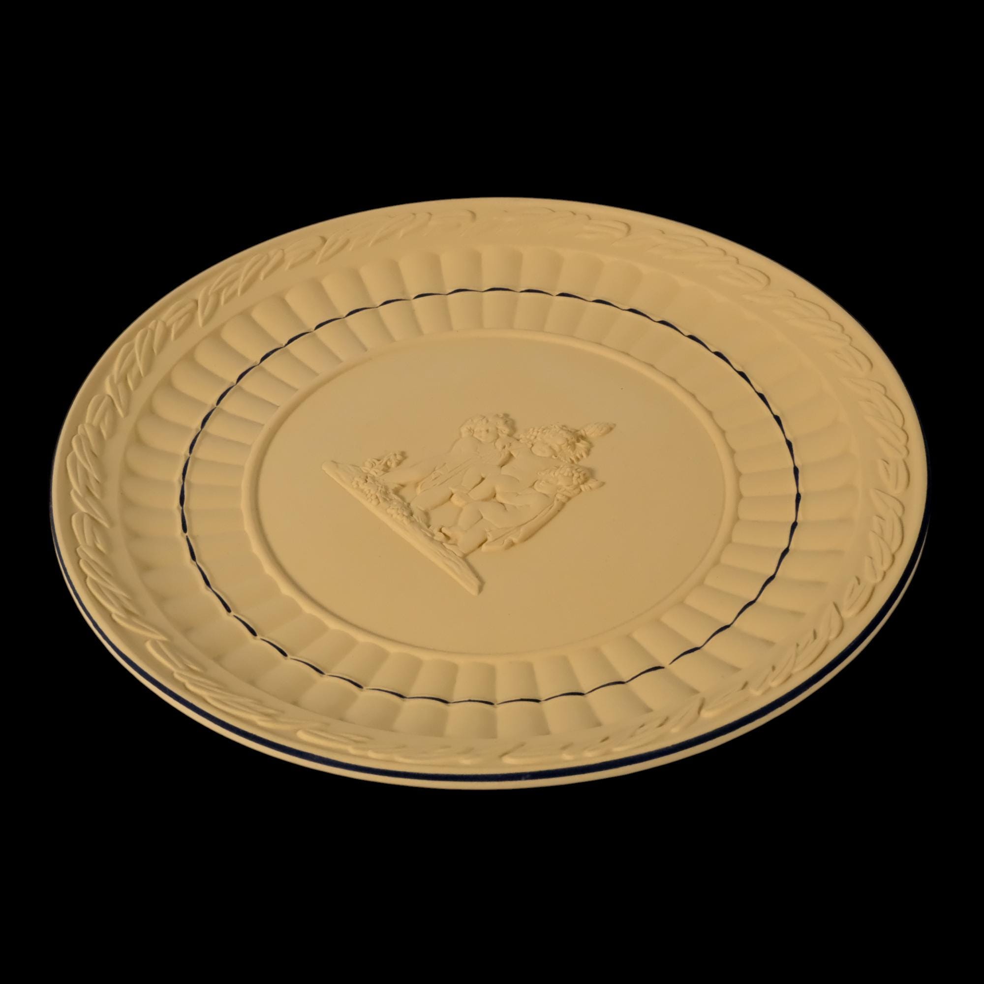 WEDGWOOD Jasperware Handcrafted Cane Yellow Plate - Etsy