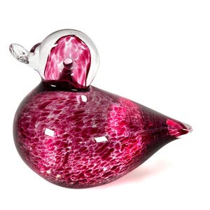 Vintage Wedgwood Hand Blown Glass Duck Paperweight