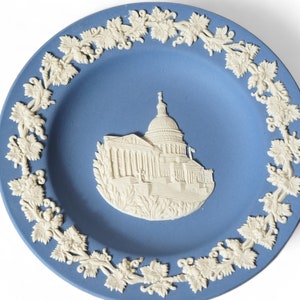 WEDGWOOD Jasperware Pale Blue Ring / Pin Dish