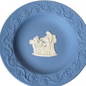 WEDGWOOD Jasperware Pale Blue Ring / Pin Dish