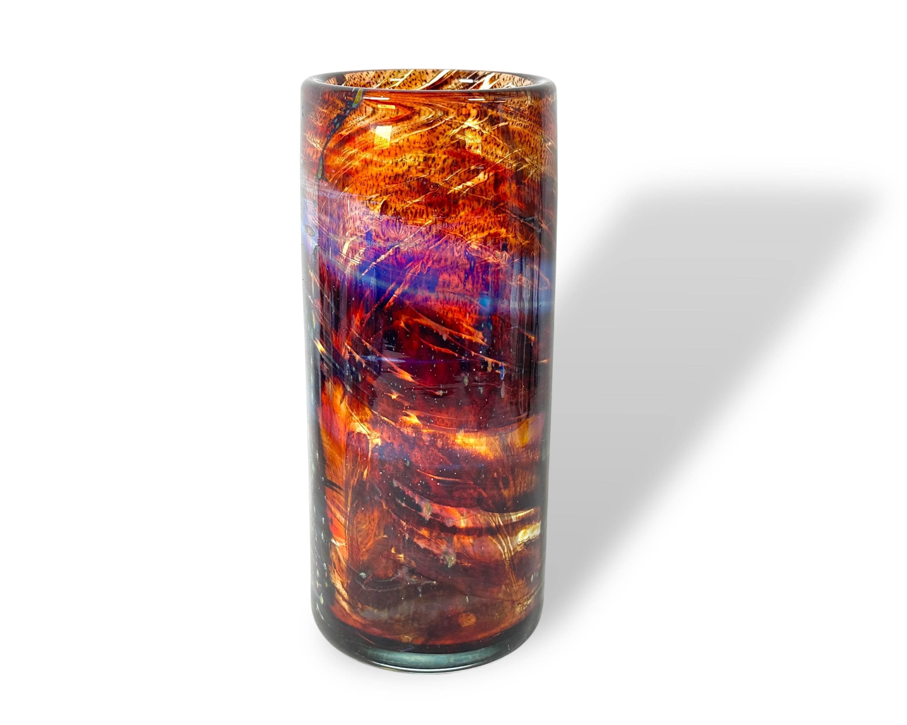 Vintage '70s MDINA Michael Harris Glass Vase 19.5 cm