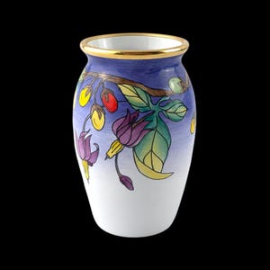 MOORCROFT Pottery Enamel ' Bittersweet ' Vase (6.2cm)