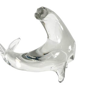 FM RONNEBY KONSTGLASS Art Glass Seal Figurine / Paperweight , Made in Sweden