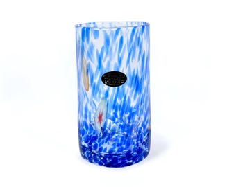 MURANO Vetro Eseguito Mouth Blown Glass / Vase made in Italy (15cm)