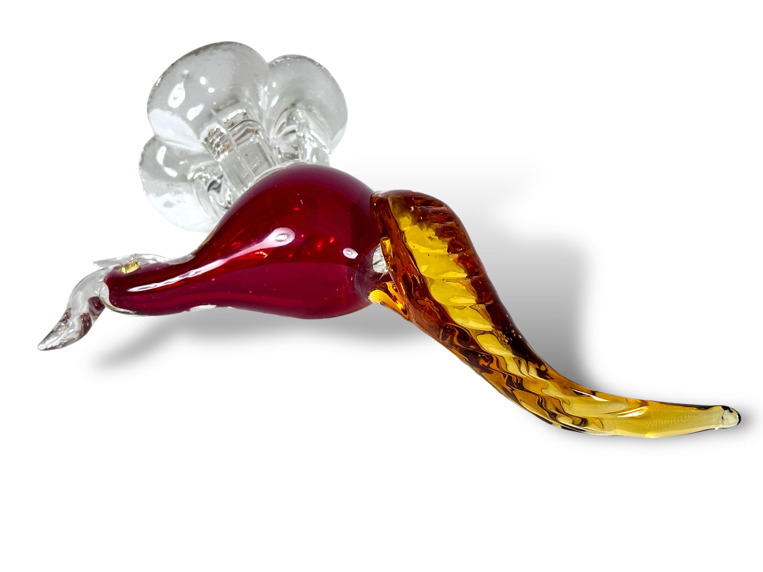 Vintage Murano Hand Blown Glass Bird / Pheasant Figurine - Etsy