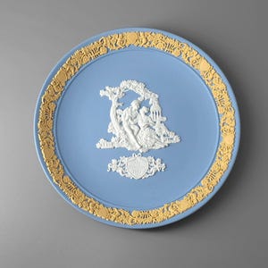 Wedgwood Jasperware Handcrafted Tri-colour Pale Blue With White