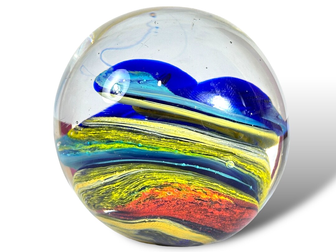 Hand Paperweight Vintage Multicoloured Hand Made Paperweight - Etsy