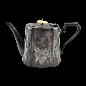 Antique EPBM Silver Plated Teapot with Bakelite Knob NR. 7169 4GILL