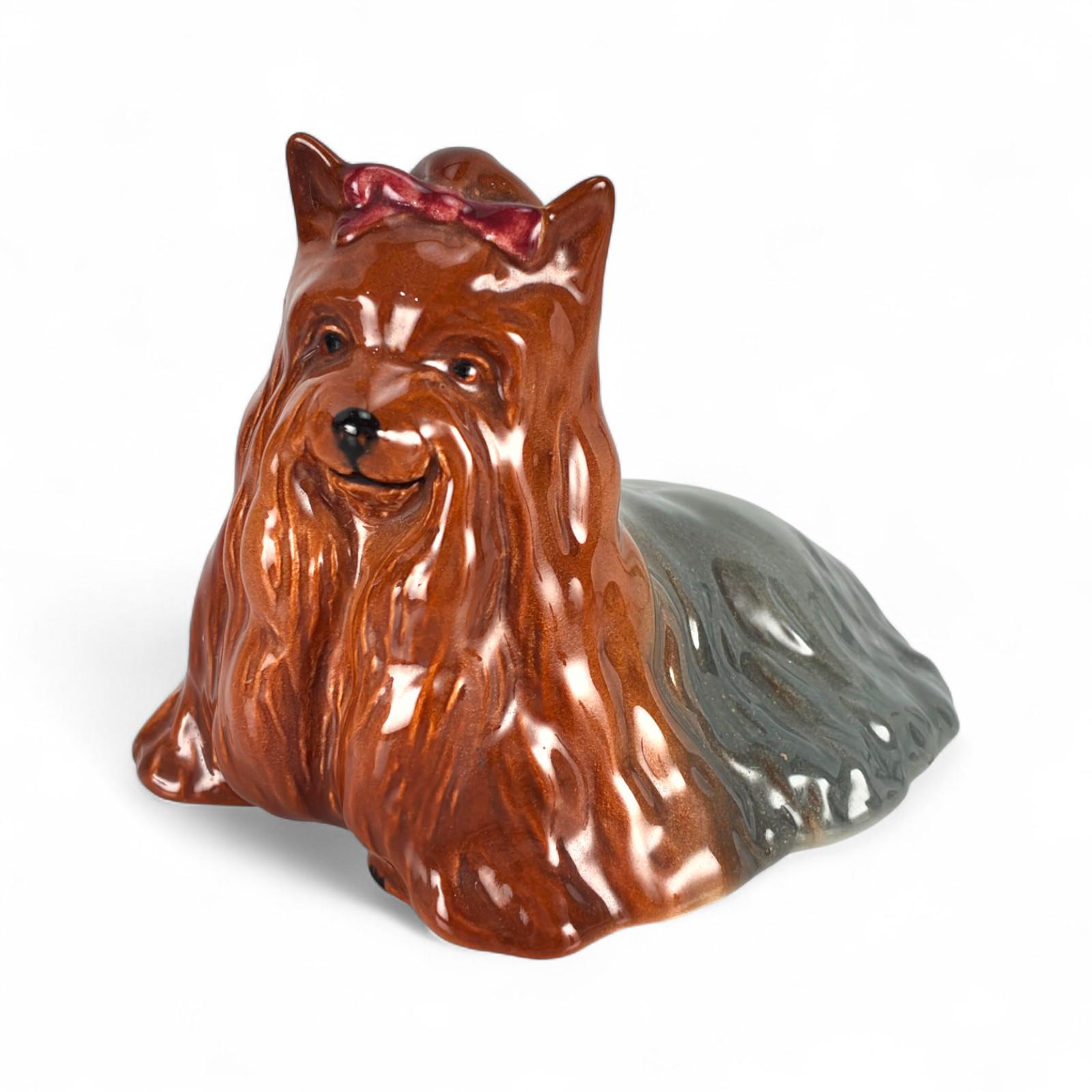 ヴィンテージ BESWICK 1944年製 長毛ヨークシャーテリア犬置物 
