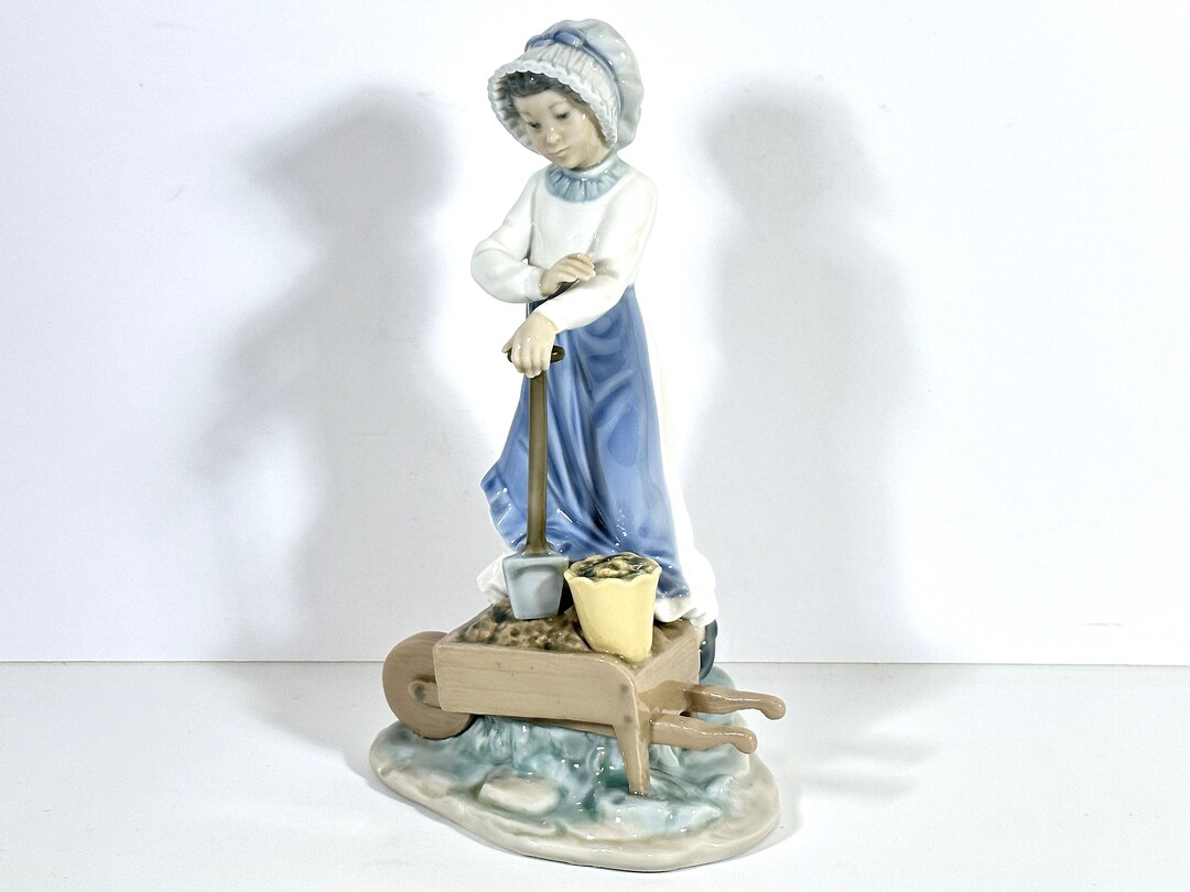 NAO by LLADRO Porcelain Figurine Garden Girl 410 Etsy