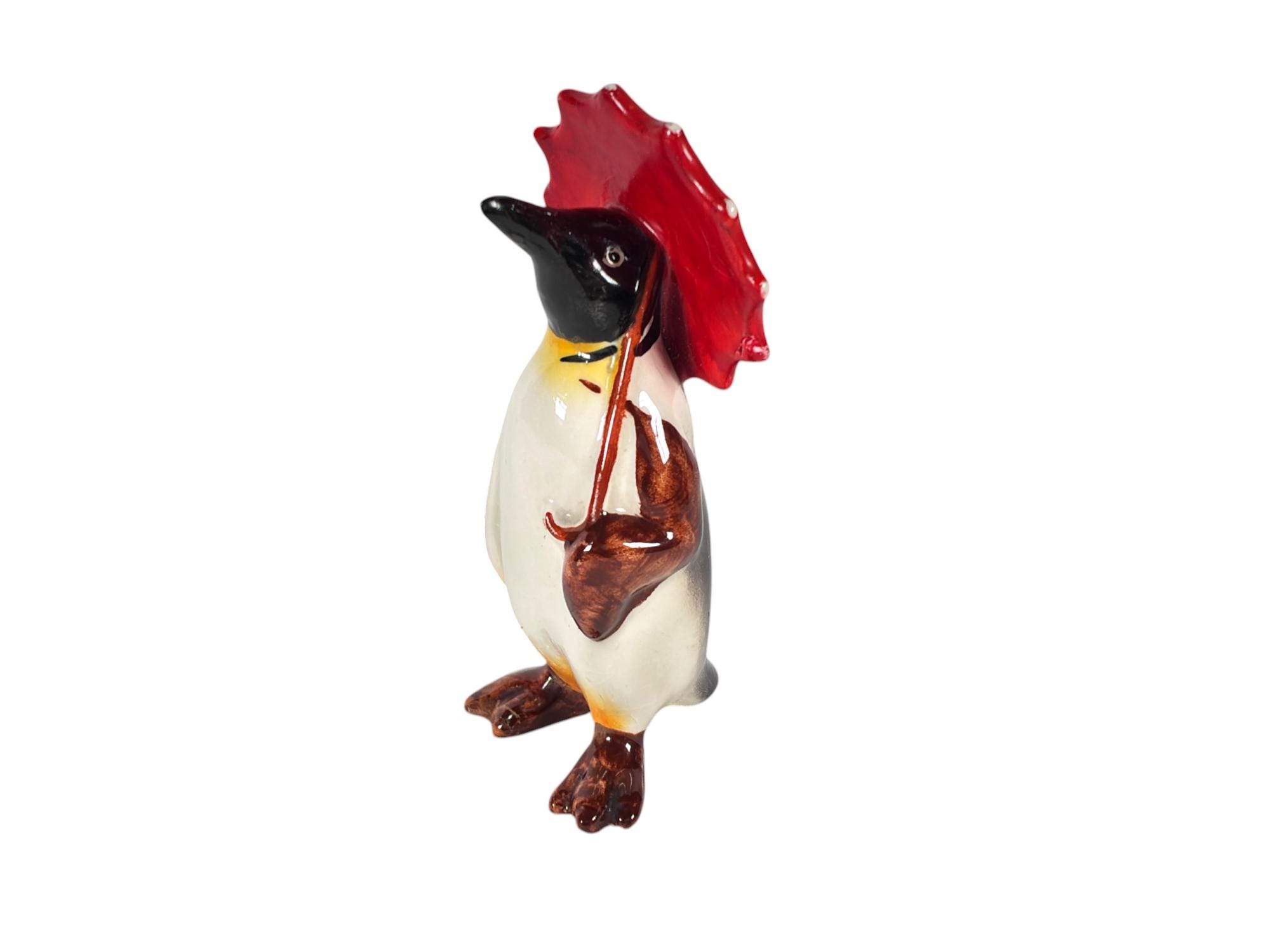 J. Beswick Penguin Holding an Umbrella Porcelain Figurine #802 - Etsy