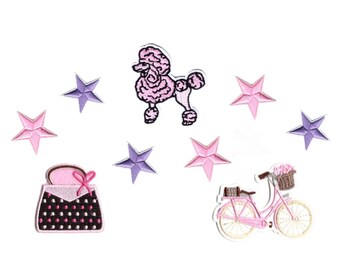 Barbie Doll Inspired Accessories Accessory Embroidered Iron-On Patches