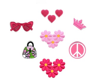 Barbie Doll Inspired Accessories Accessory Embroidered Iron-On Patches