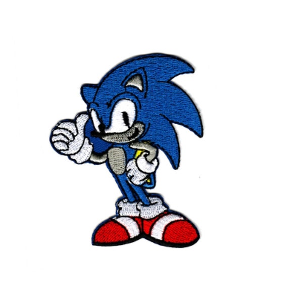 Sonic the Hedgehog Embroidered Iron-On Patch