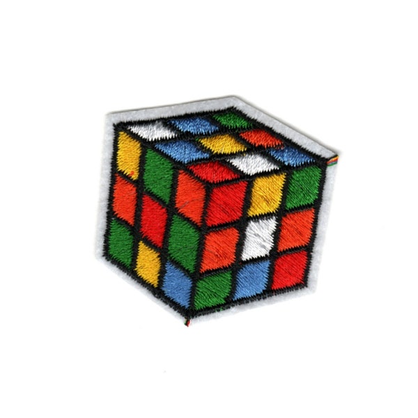 Flashback Retro Toy RUBICS CUBE Embroidered Iron-On Patch