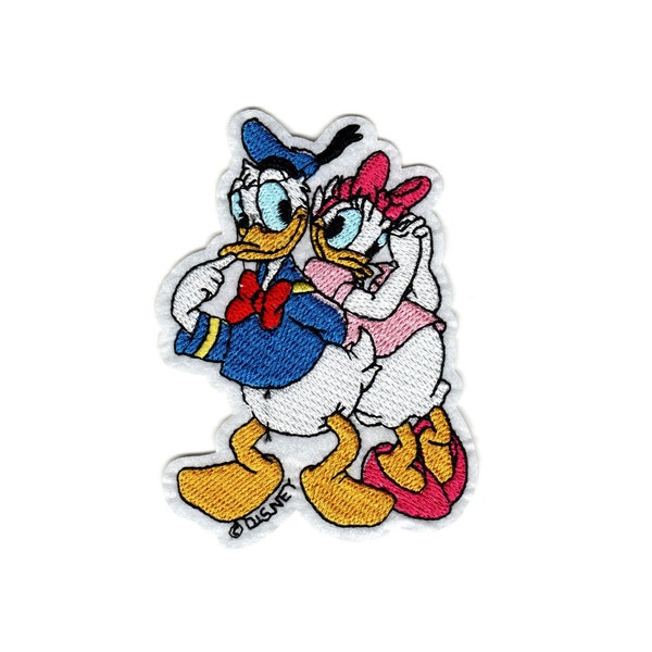 Donald & Daisy Duck Disney Cartoon Characters Movie Embroidered Iron-On Patch