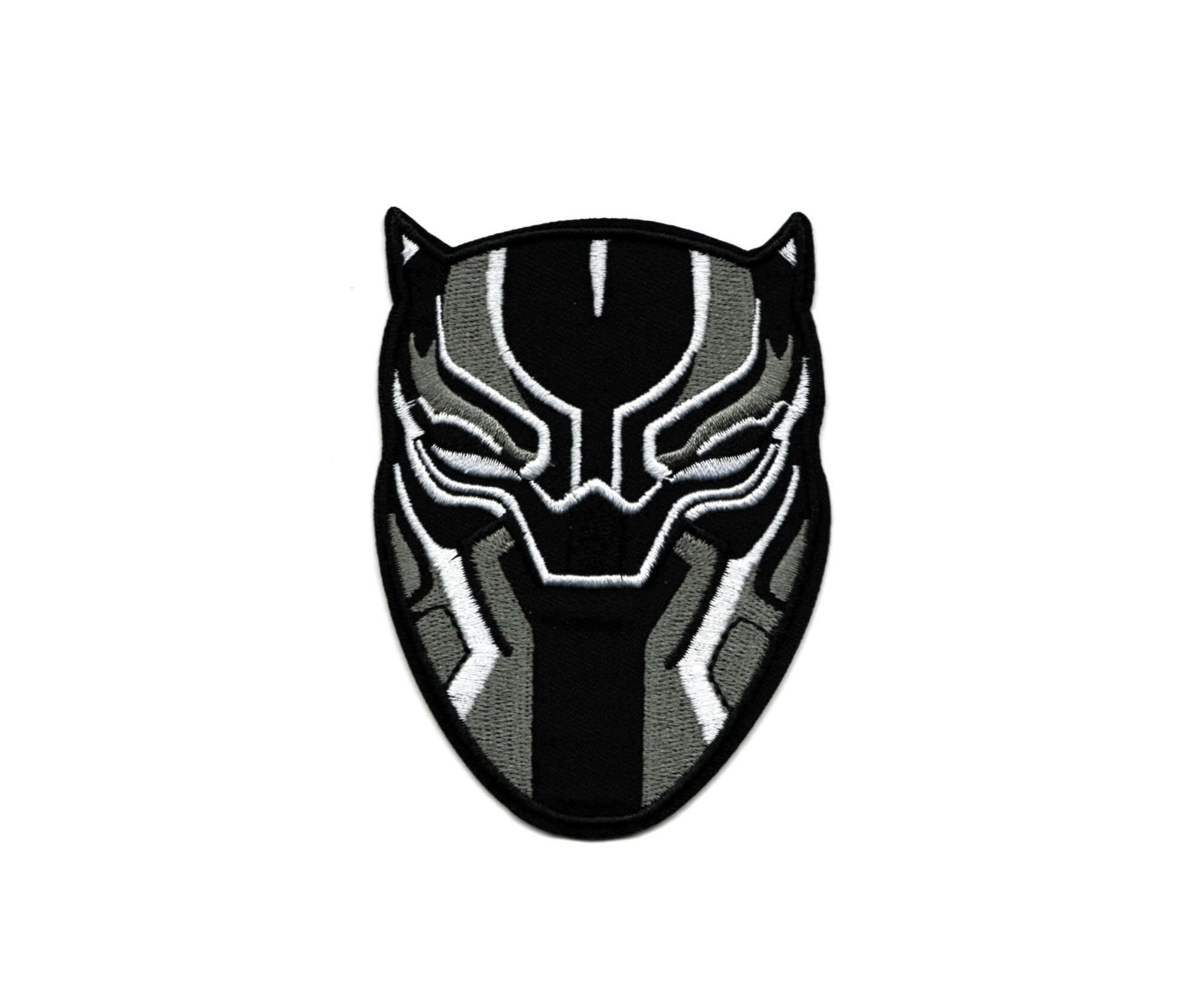 Marvel Black Panther Patch Mask Logo Embroidered Iron On – Patch Collection