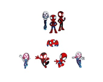 SPIDERMAN FACE SUPERHERO MOVIE IRON/SEW ON PATCH EMBROIDERED - Foto 6