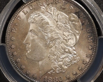 1880-S Morgan Silver Dollar - PCGS MS65 - Great Eye Appeal & Toning! Lovely Lustrous Surfaces! Choice Uncirculated GEM! San Francisco Mint.