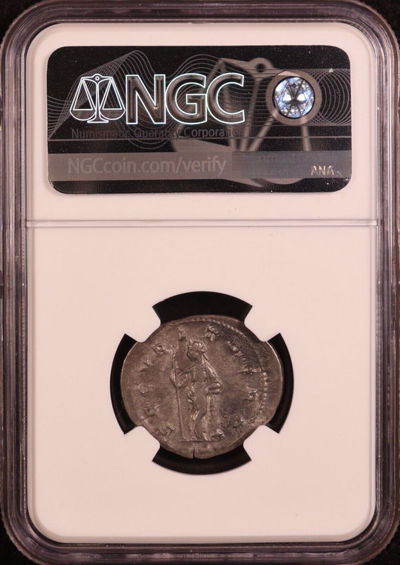 古代ローマ帝国「ゴルディアヌス 3 世」銀製ダブルデナリウス貨幣