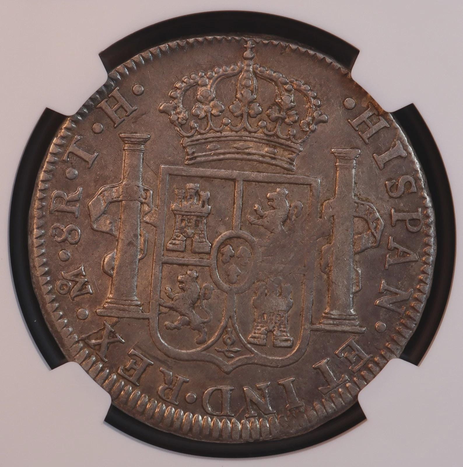 1808年-月 メキシコ「スペイン国王フェルディナンド7世」銀貨8レアル