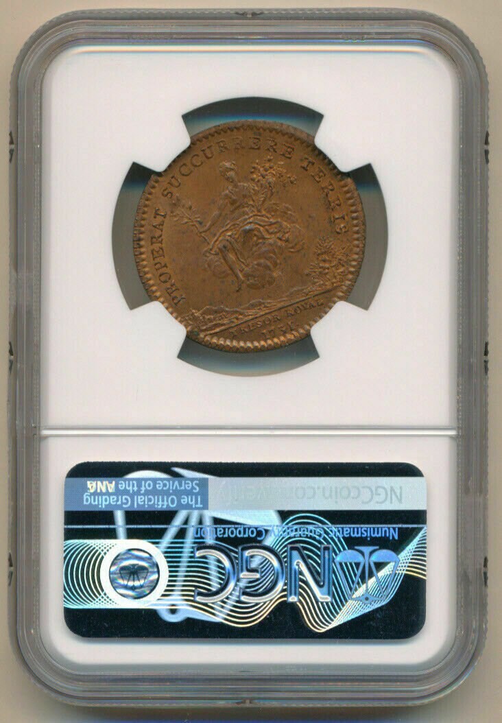 西日本産 フランス JETON フランス銀行100周年記念 NGC MS64 未使用