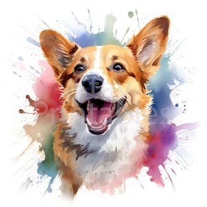 Pembroke Welsh Corgi Pet Dog Clipart - 12 High Quality JPGs + Bonus Files- Digital Download - Card Making, Clip Art, Digital Paper Craft