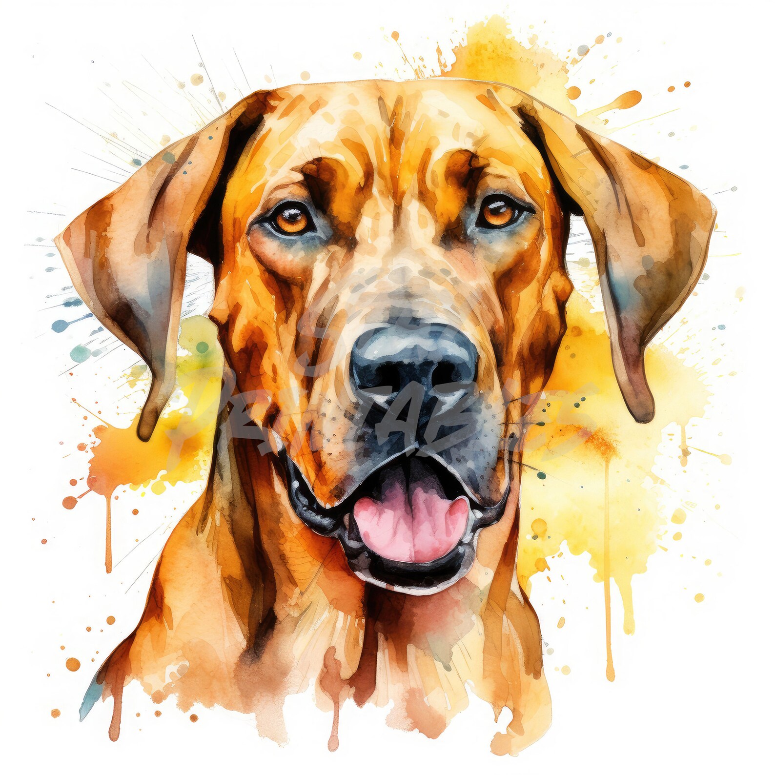 Rhodesian Ridgeback Pet Dog Clipart - 12 High Quality Jpgs + Bonus ...