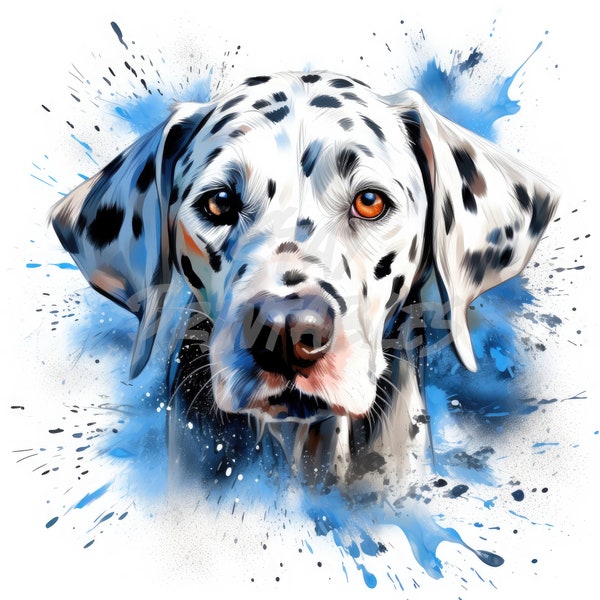 Dalmation Pet Dog Clipart - 12 High Quality JPGs + Bonus Files- Digital Download - Card Making, Clip Art, Paper Craft