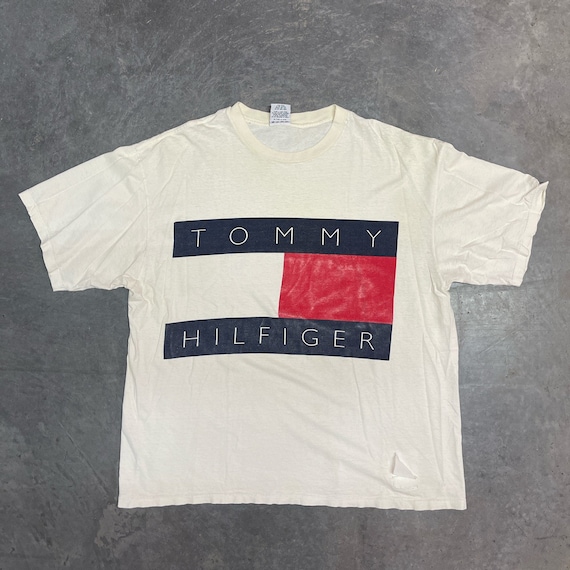 Vintage Tommy Hilfiger Big Flag Shirt - Etsy