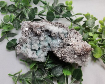 Sparkling, Beautiful Blue Aragonite Cluster from Mexico