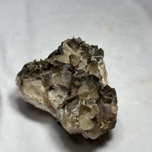 Large Dogtooth Calcite and Fluorite Cluster