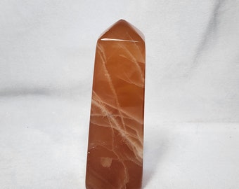 Deep Honey Calcite Tower