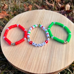 Clay Beaded Christmas Bracelet Pack