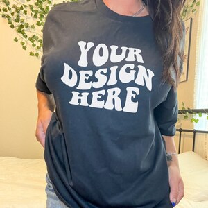 Gildan 5000 Black Mockup Oversized Tshirt Mockup Model Mockup Trendy Mock Beach Mockup Aesthetic Mockup Black Tee Mockup Lifestyle