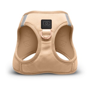 WINNER 2023 Dog Harness Innovation Award - Tan Rose Gold Luxury Step-In, No-Pull, Stylish, Modern, Cute, Quality, Adjustable Fit