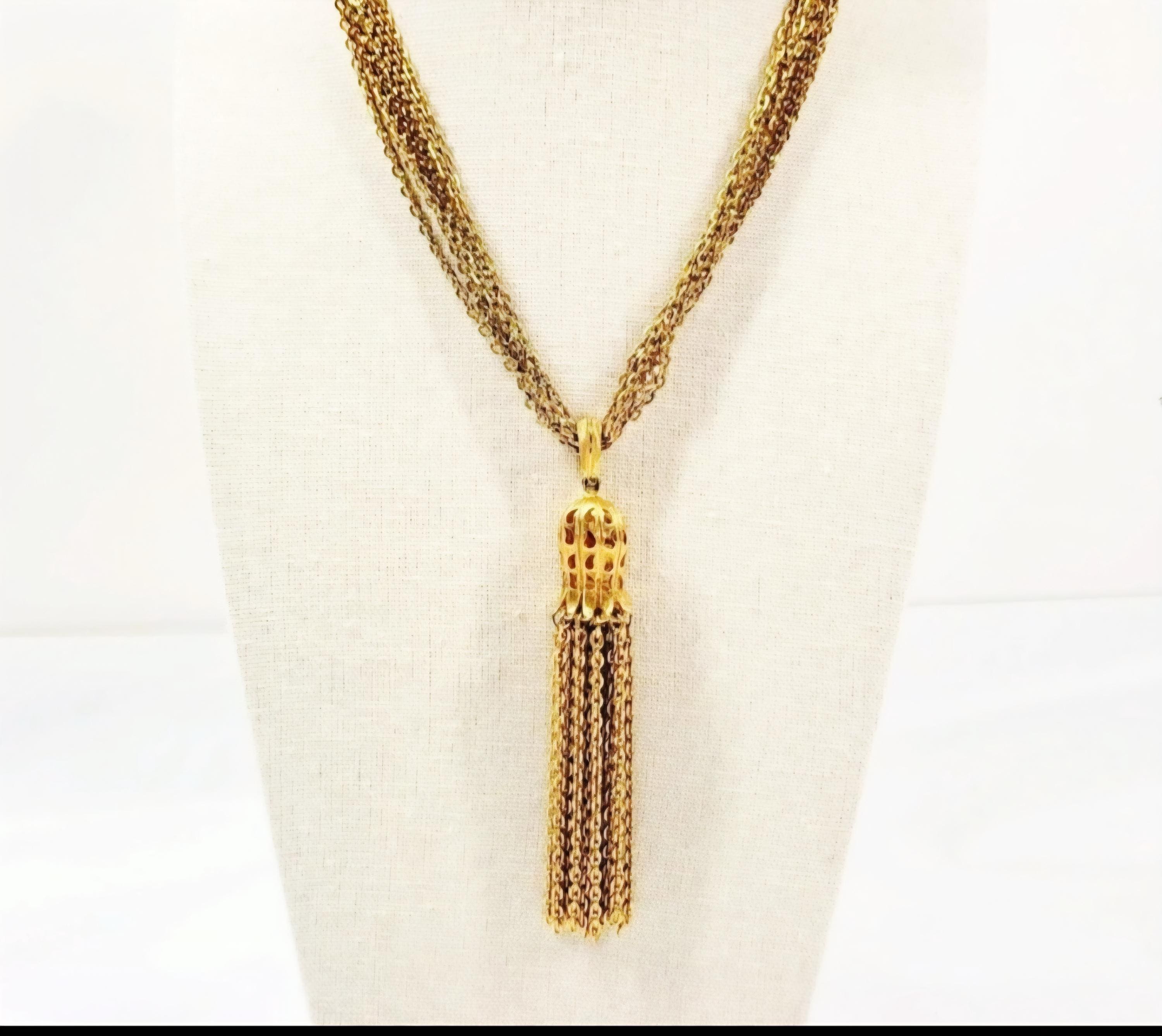 Vintage Multi Strand Trifari Necklace - Etsy